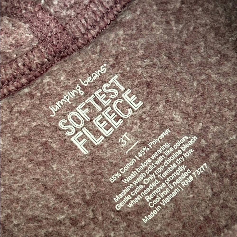Jumping Beans Softest Fleece in Burgundy